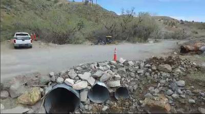 Six Mile Canyon Remains Closed, Repairs Continue