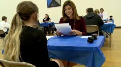 KTVN's Kristen Remington Participates in McQueen H.S. Interview Project