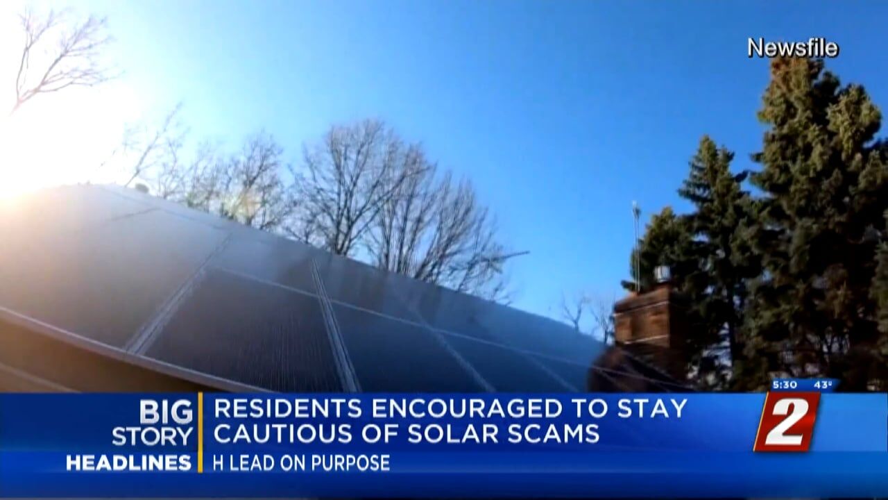 Residents are being Warned Against Solar Scams