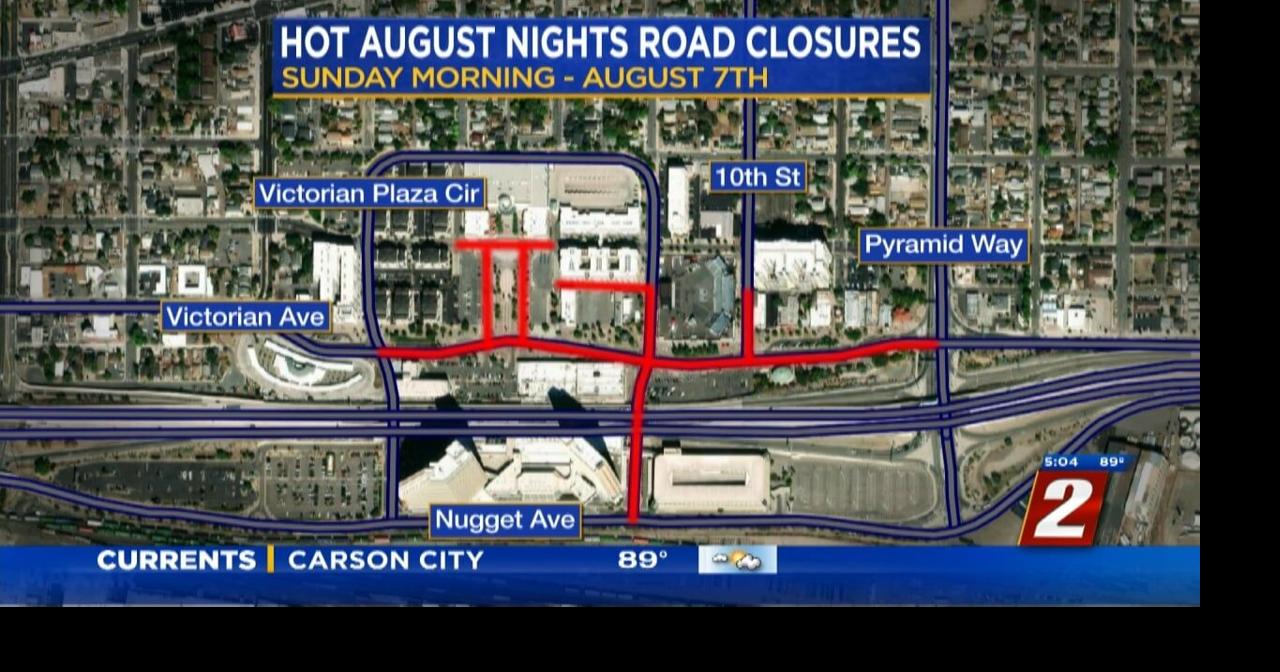 Hot August Nights Road Closures | News | 2news.com