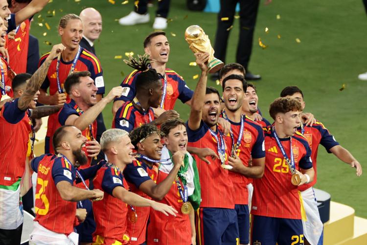 APTOPIX Argentina Spain WCup Soccer