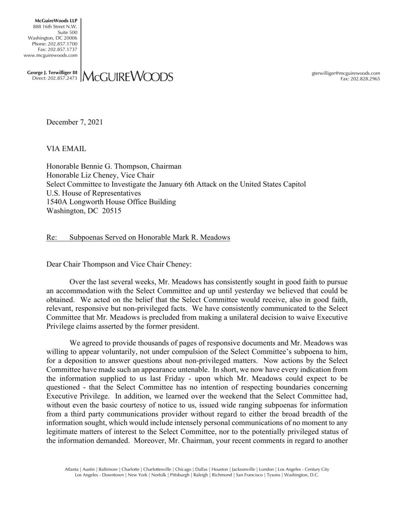 Meadows Dec 7 Attorney Letter