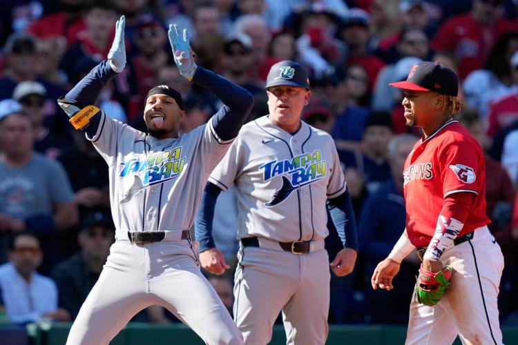 APTOPIX ALCS Rays Guardians Baseball