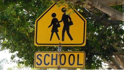 School sign