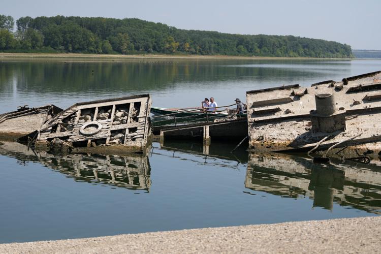 Serbia Danube Sunken Boats