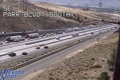 Crash closes Virginia Street; Parr Blvd. video still