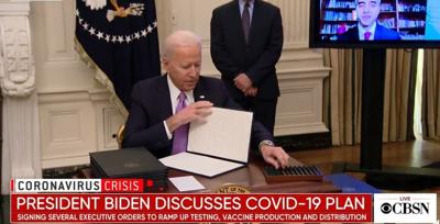 President Biden Signs Virus Measures, Requires Mask Use to Travel