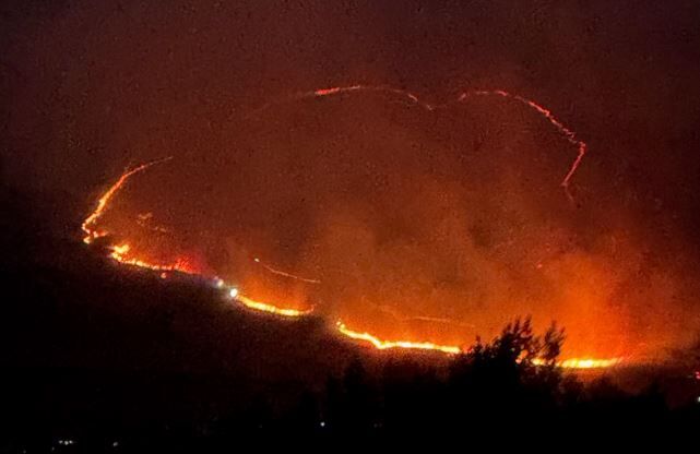 Winnemucca Mountain Fire - ring of fire