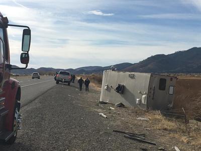 NHP: No One Hurt After Motorhome Crash Near Carson City