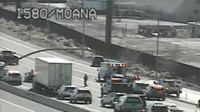 Crash on I580 near Moana