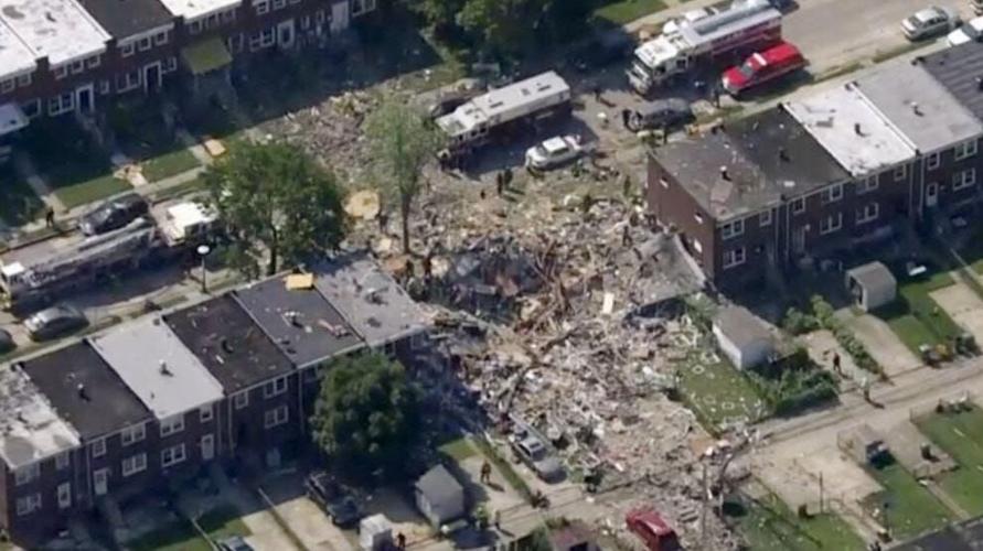 One Dead After Gas Explosion Levels Three Baltimore Homes