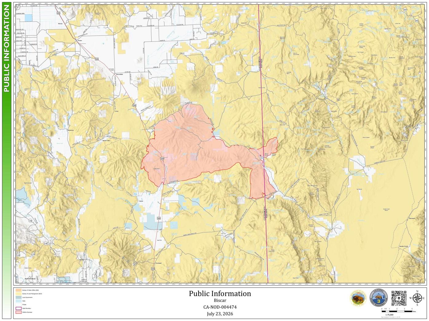 Biscar Fire, July 23, 2026