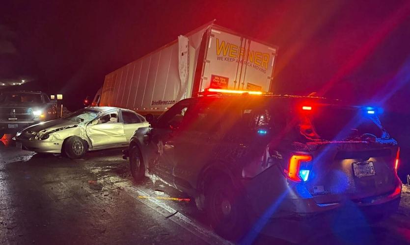 Semi truck crash near Patrick