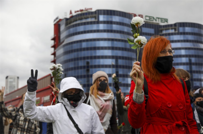 Police in Belarus Disperse Another Protest, Detain Scores