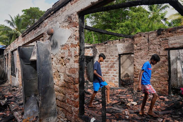 APTOPIX Sri Lanka Nursing Home Fire