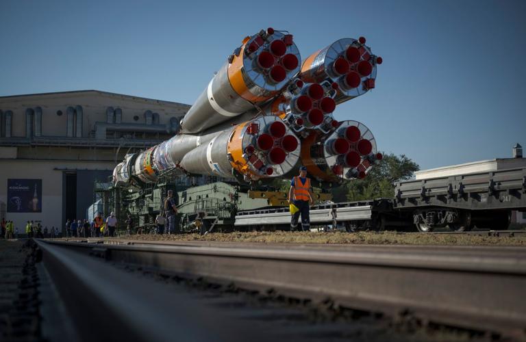 Expedition 75 Soyuz Rollout