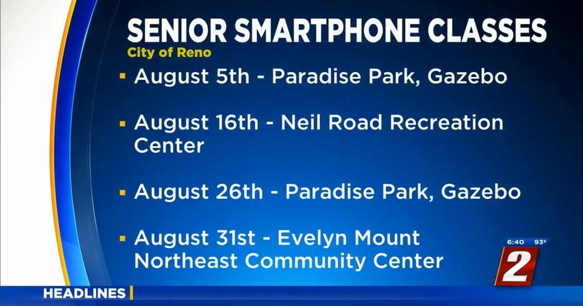 Free Smart Phone Classes for Seniors | News | 2news.com