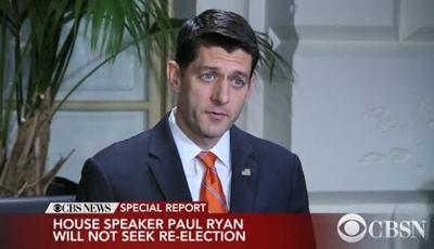 Republican House Speaker Paul Ryan Not Seeking Re-election