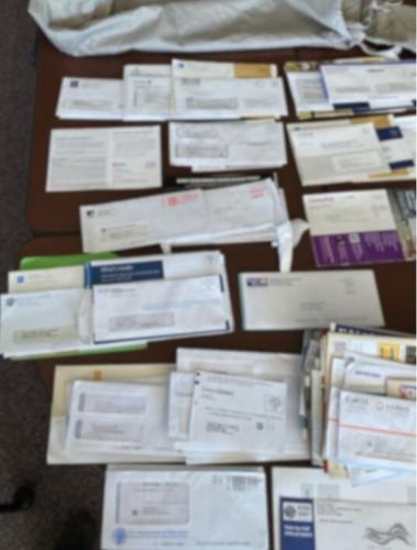 Alleged mail fraud evidence