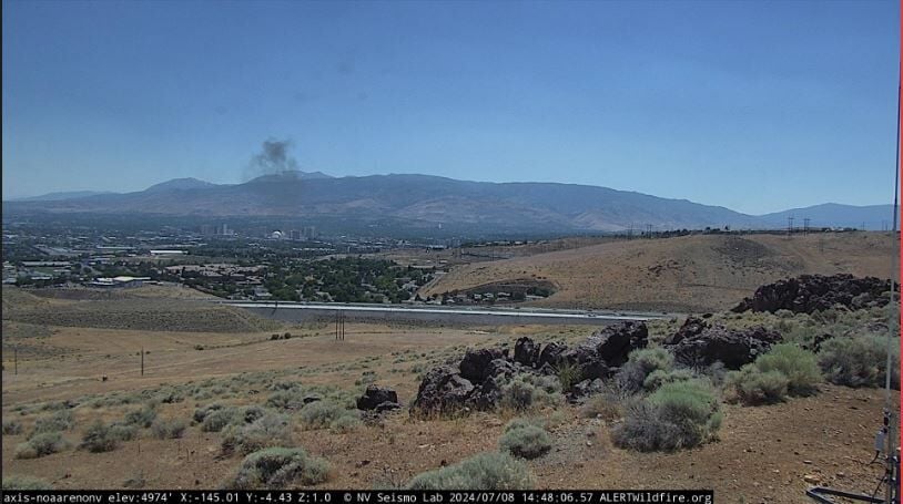 Fire Near UNR campus