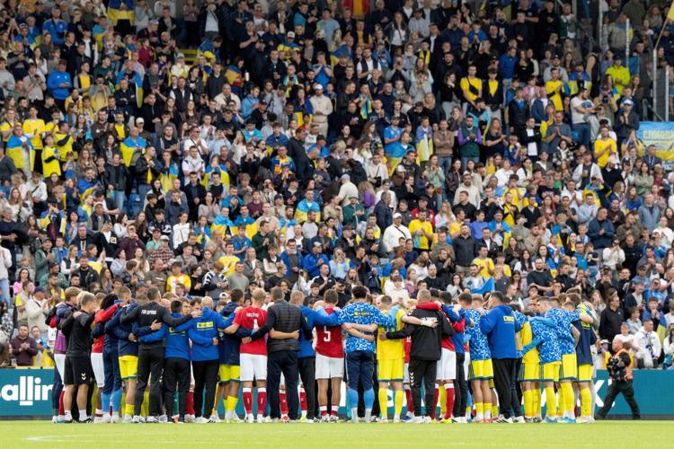 Denmark Ukraine Soccer