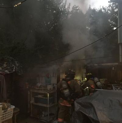 Structure Fire Near 7th Street Quickly Extinguished