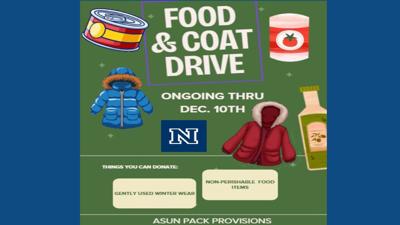 ASUN Pack Provisions Food and Coat Drive