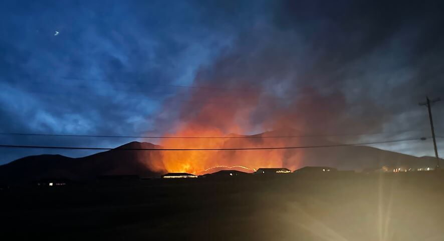 Winnemucca Mountain, fire on mountain