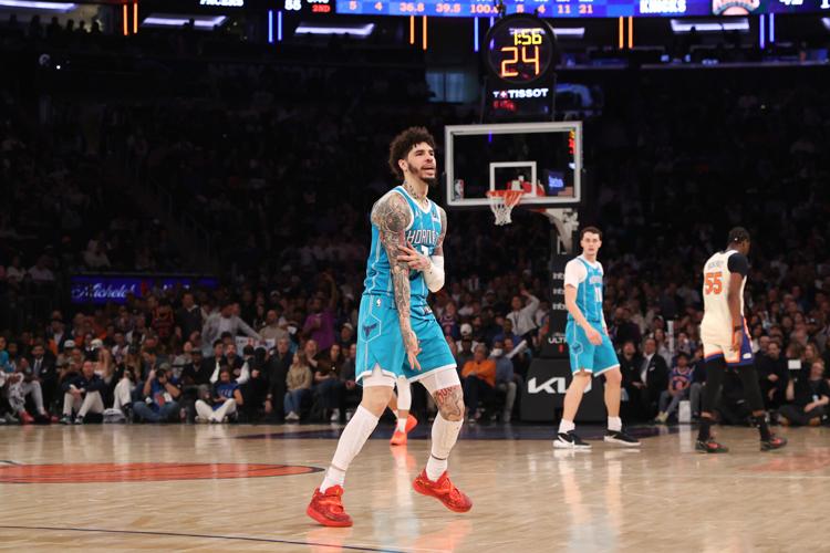 Hornets Knicks Basketball
