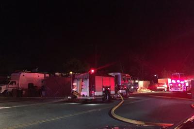 Firefighters Put Out Flames Of Wood Storage Fire In Reno