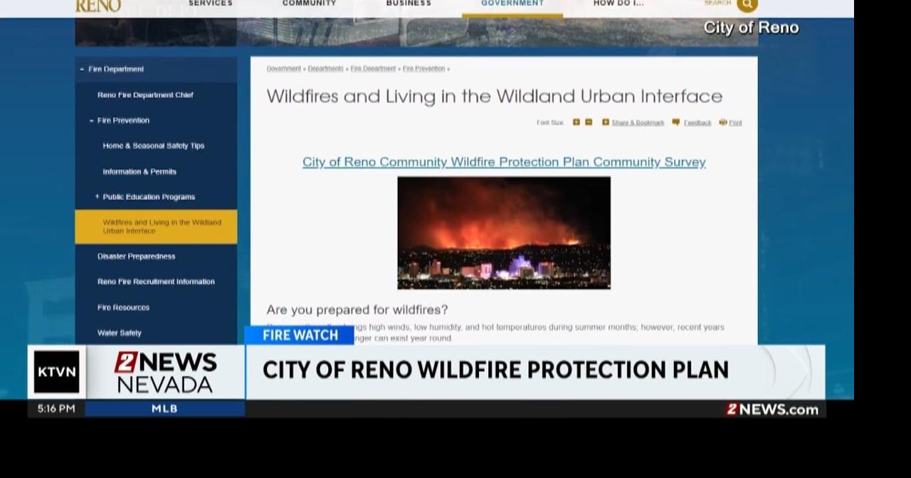 City of Reno extends deadline for opinions on wildfire protection plan ...