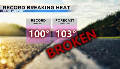 Record Breaking Heat In Northern Nevada