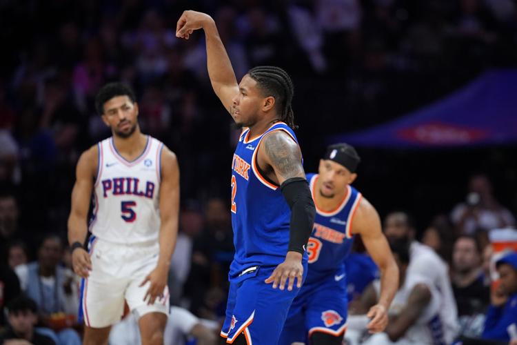 Knicks 76ers Basketball