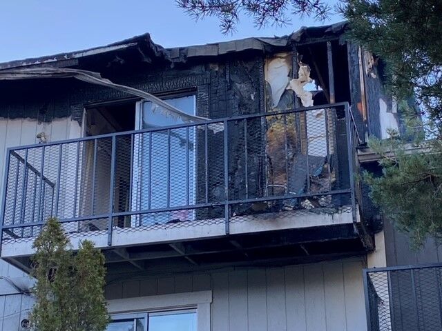 Apartment fire in Reno