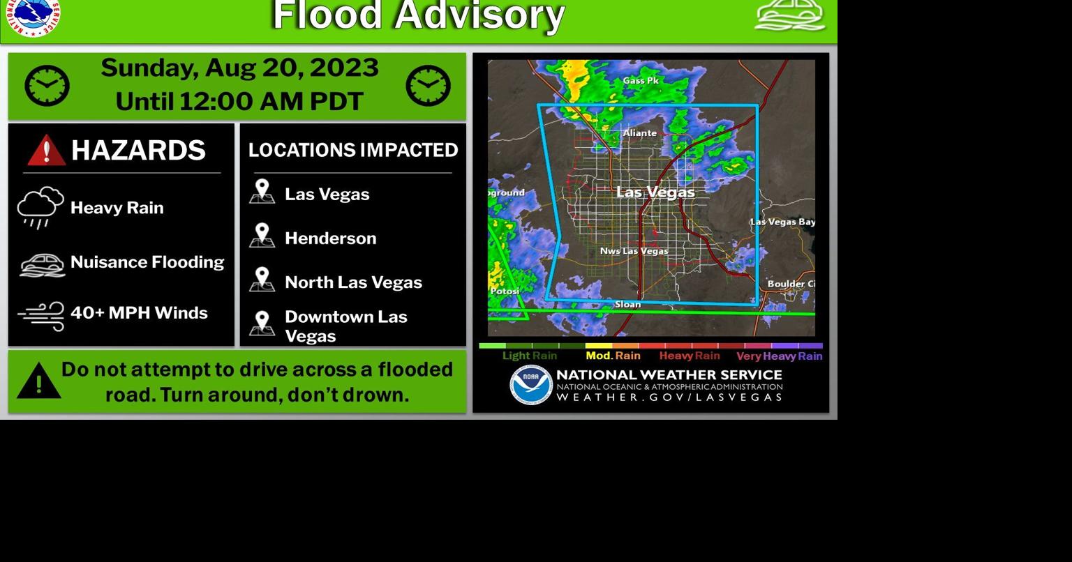 Flood Advisory Issued for Las Vegas Area as Remnants of Hurricane ...