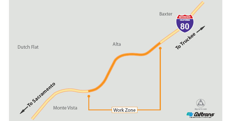 Caltrans: Westbound Lane On I-80 In Sierra Closed For Paving Work ...