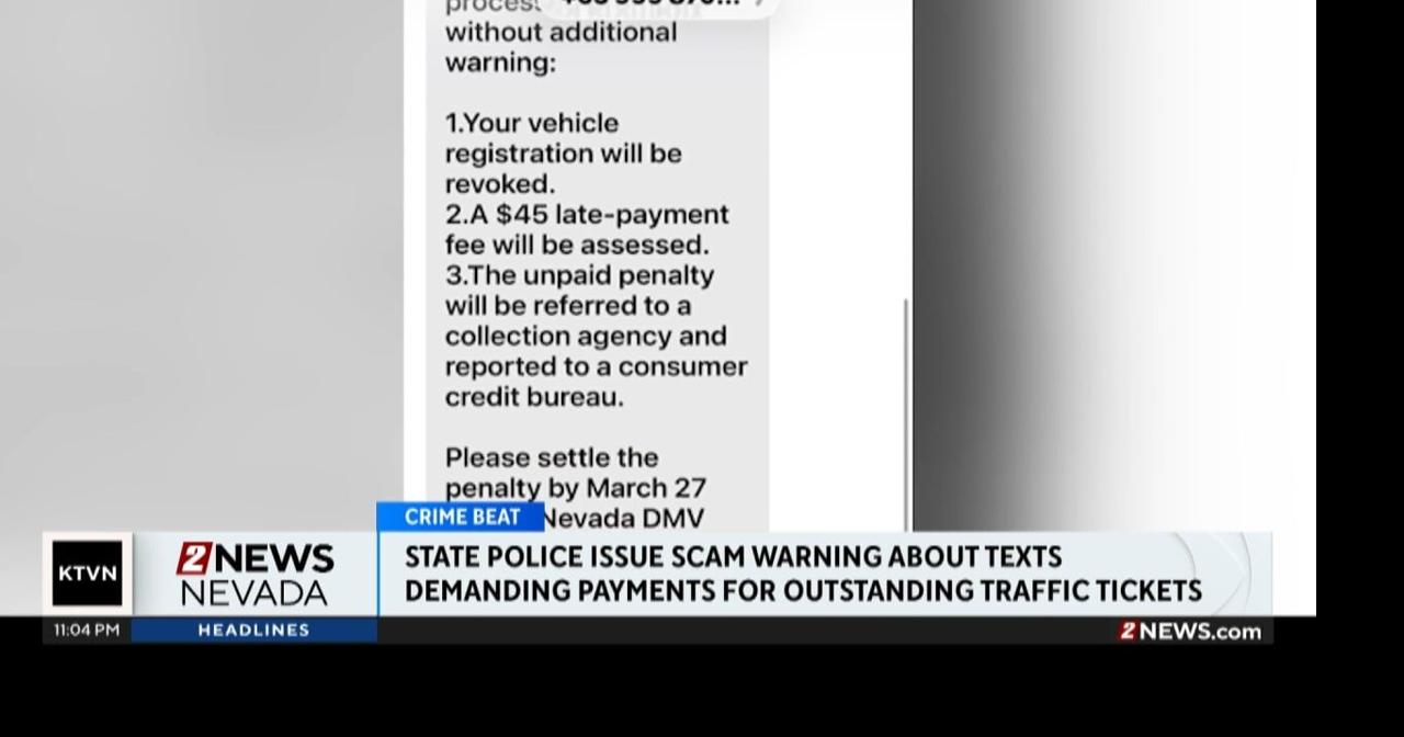 Nevada State Police issue warning about a scam involving texts | Local ...