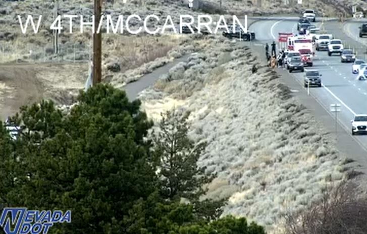 Crash on McCarran, W. 4th Street