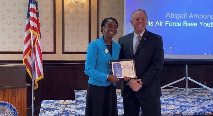 Abigail Ampong from Nellis Air Force base, the Military Youth of the Year.