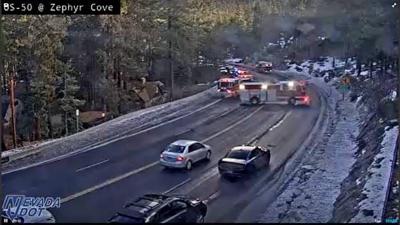 Highway 50 in Zephyr Cove Reopens After Rollover Crash