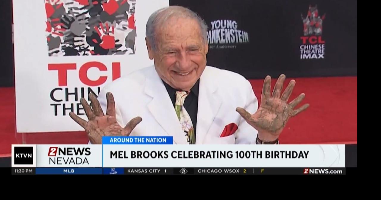 Comedy legend Mel Brooks celebrating his 100th birthday