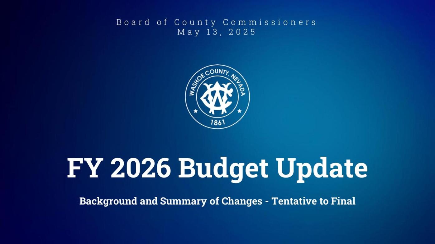 Washoe County Board of Commissioners budget