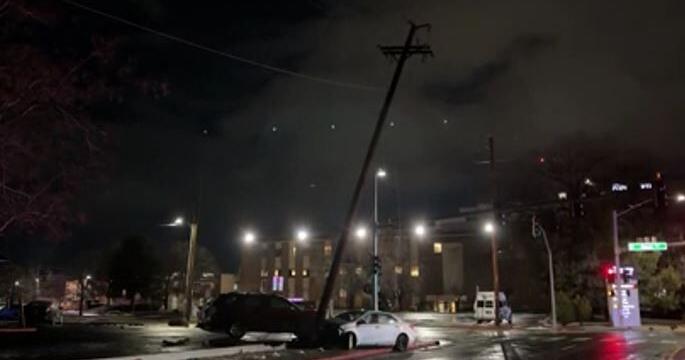 Investigation underway after car crashes into power pole in Reno ...
