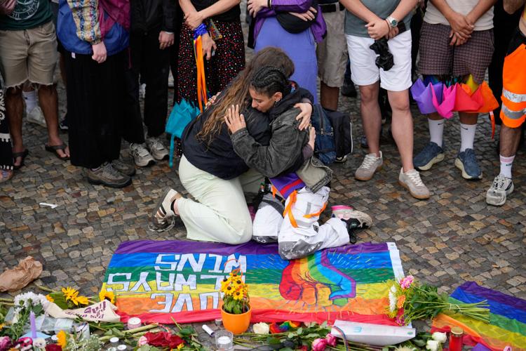 Photos show the aftermath of a van-ramming attack near Berlin's Pride Festival