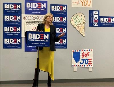 Jill Biden Campaigns for Former Vice President in Reno