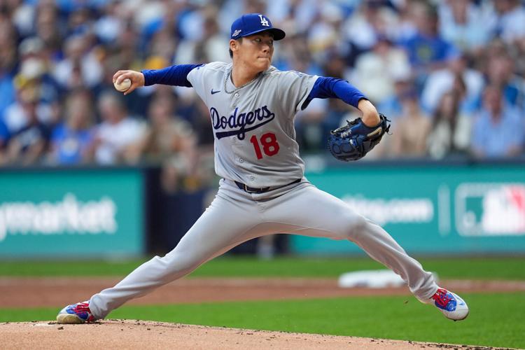 NLCS Dodgers Brewers Baseball