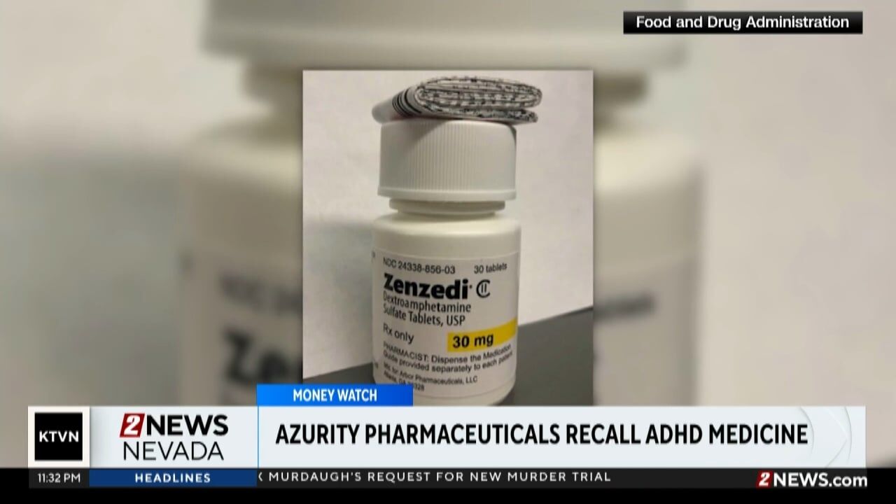 RECALL: Azurity Pharmaceuticals ADHD Medicine | News | 2news.com