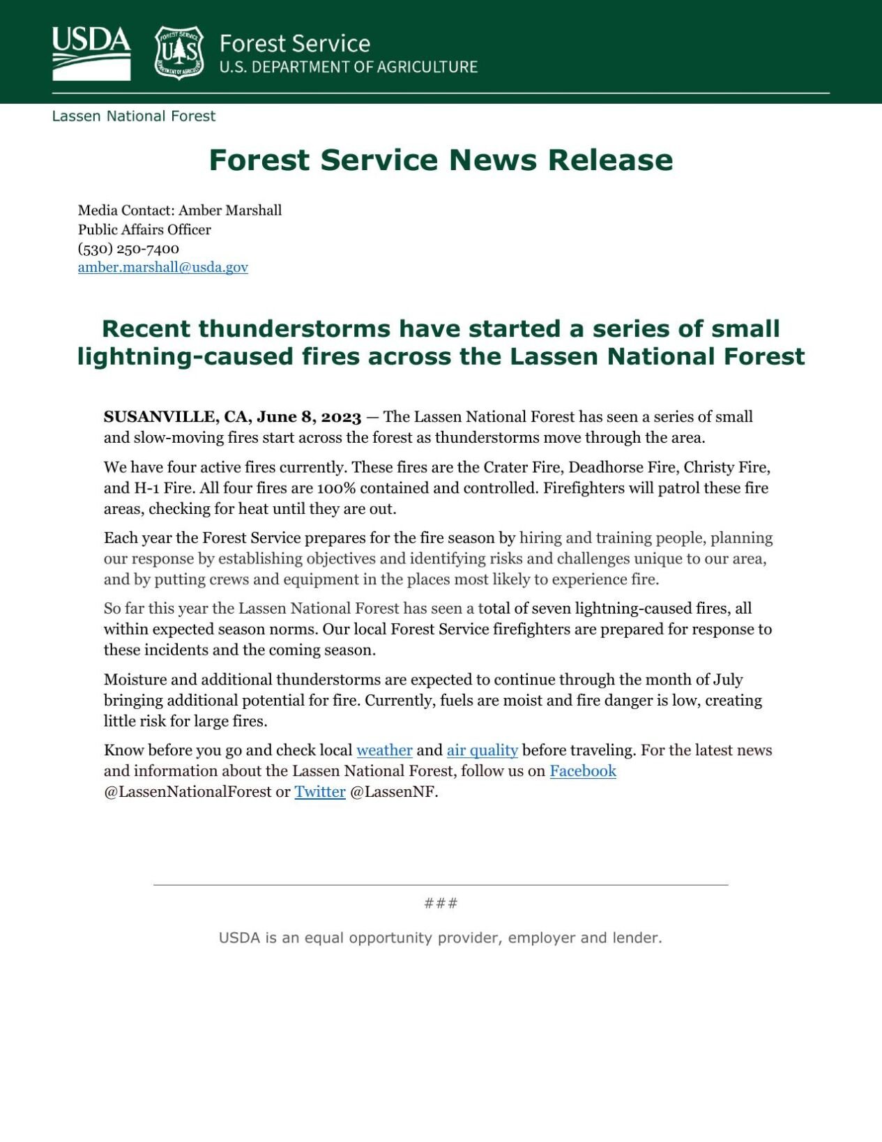 forest service cover letter