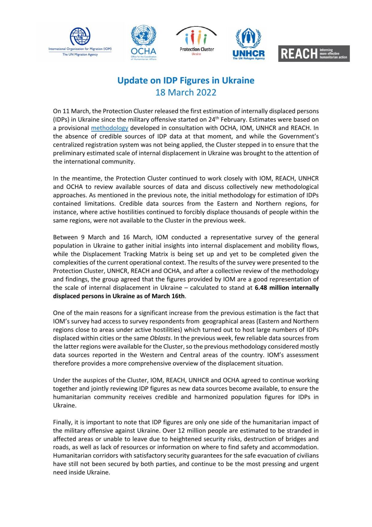 Ukraine Displacement Report