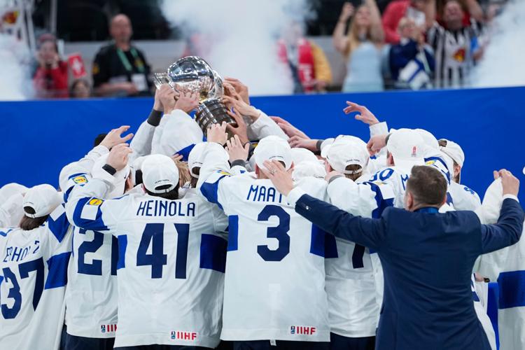 APTOPIX Switzerland World Championship Ice Hockey